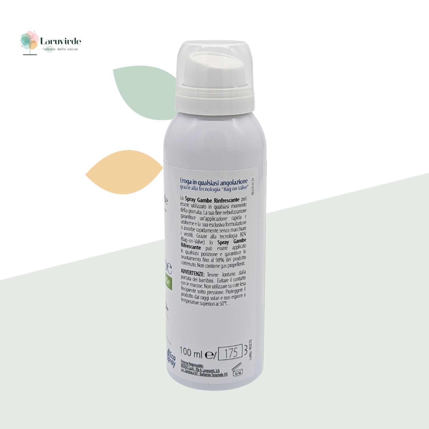 Spray rinfrescante gambe e caviglie parafarmacia laruvirde perugia