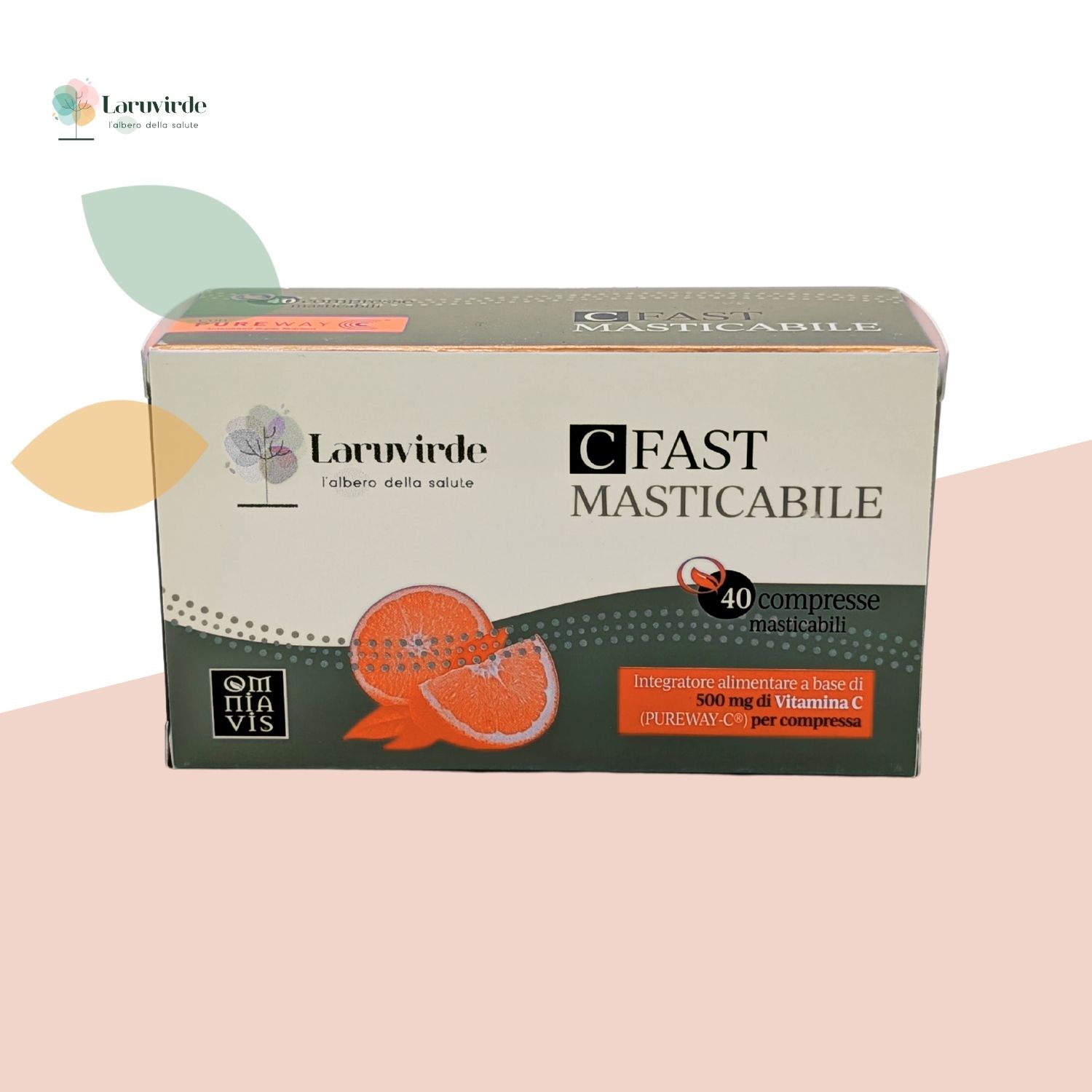 c fast 40 compresse masticabili integratore vitamina c laruvirde® (3)