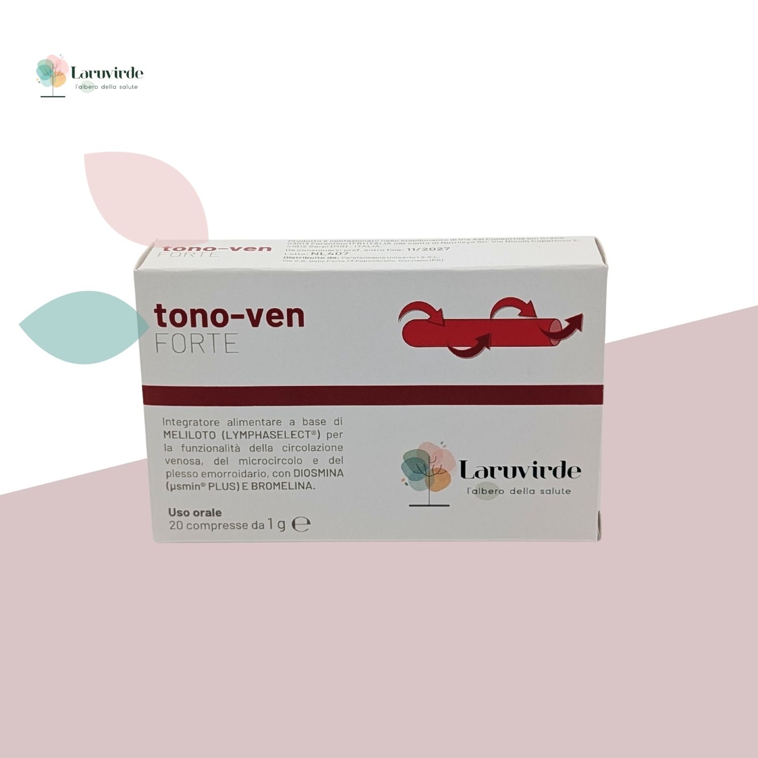 tono ven forte integratore alimentare microcircolo gambe e caviglie parafarmacia laruvirde perugia