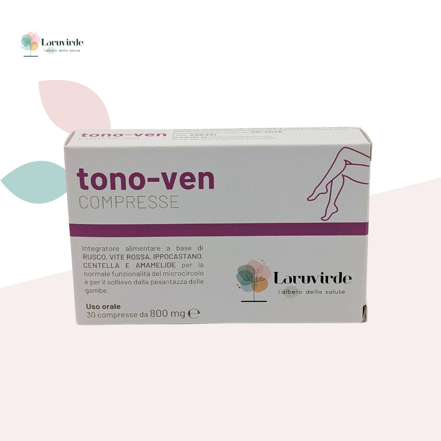 tono ven integratore alimentare microcircolo gambe e caviglie parafarmacia laruvirde perugia (2)