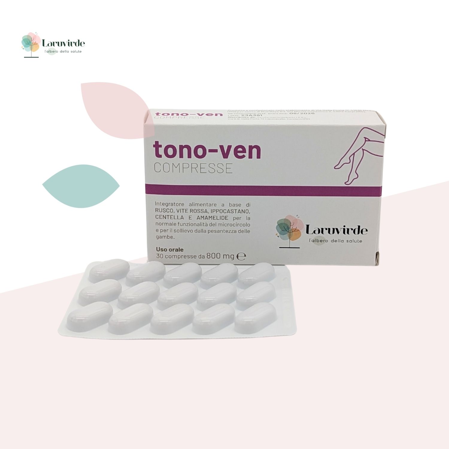 tono ven integratore alimentare microcircolo gambe e caviglie parafarmacia laruvirde perugia (3)