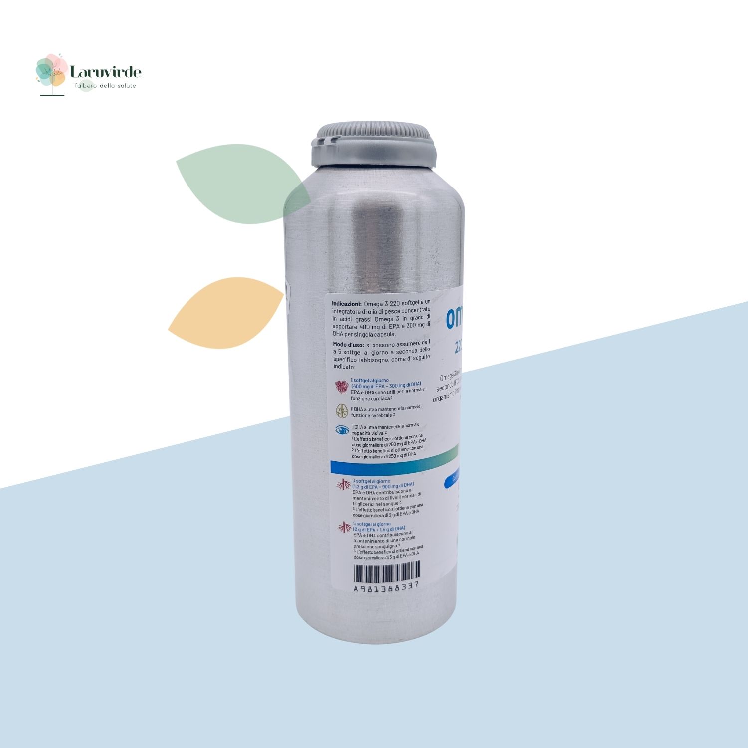 integratore omega 3 softgels parafarmacia laruvirde perugia